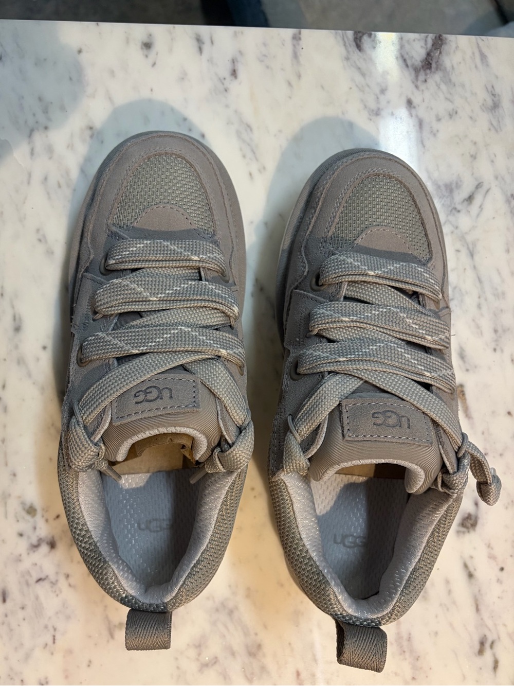 UGG Women’s Gray Mesh & Suede Sneakers